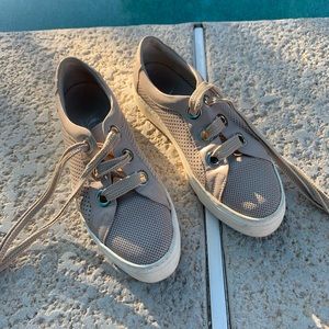 agl perforated platform sneaker